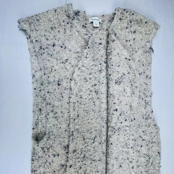 Sundance Open Front Tunic Vest Large Boucle Knit Made in Italy Coastals‎ Secrets - Picture 9 of 12